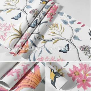 Wallpaper Sticker Dinding Bunga Kupu2 Burung Colibri Shopee