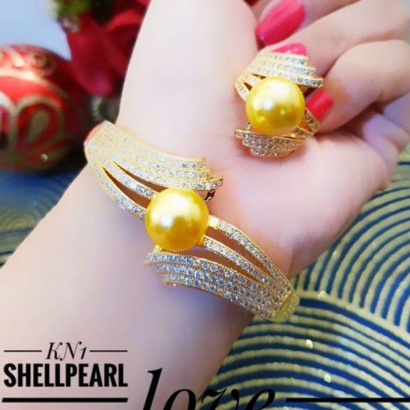 Xuping Gelang dan Cincin Shellpearl 2211o