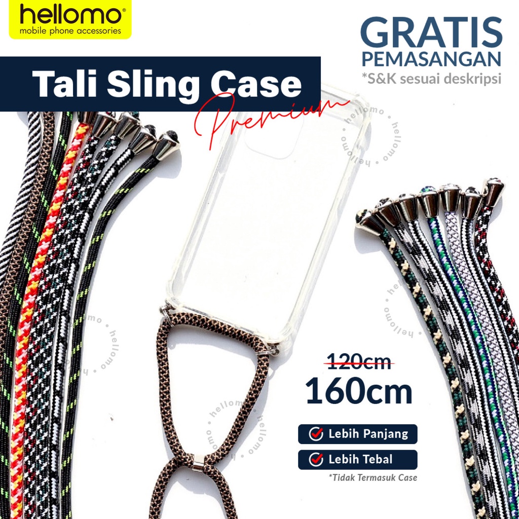 Tali Sling Case Hp Gantungan Tali Sling Lanyard Strap Body Phone Strap Mur Baut Sling