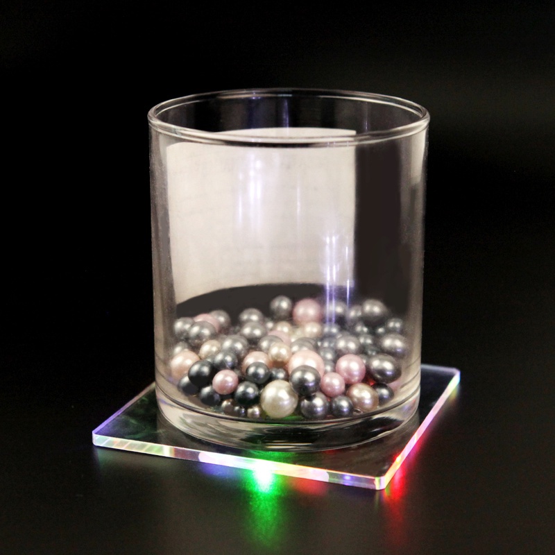 1PCS LED Lighted Acrylic Coasters For Display Or Indoor Home Decor,Tea Party, Bar, Nightclub, Wedding, Event And Party,Anniversary And Any Festive Occasion,Make Any Occasion.