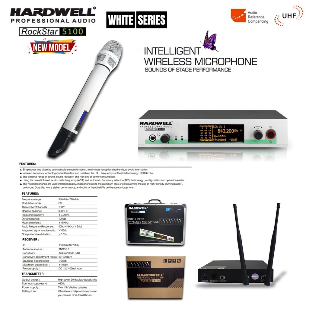 MIC HARDWELL WIRELESS ROCKSTAR 5100