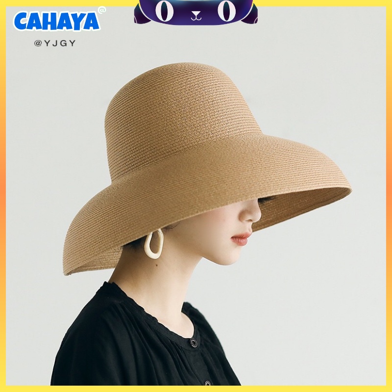 CAHAYA Topi Pantai Wanita Pelindung UV - Summerhat Pantai Import T109