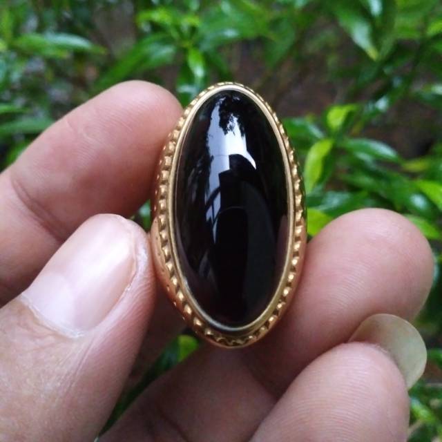 Cincin Batu akik Yaman wulung api super, Batu akik kecubung api 