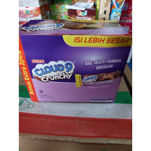 

CLOUD9 CRUNCHY COKLAT 1 BOX ISI 24 X 14GR LEBIH BESAR CLOUD 9