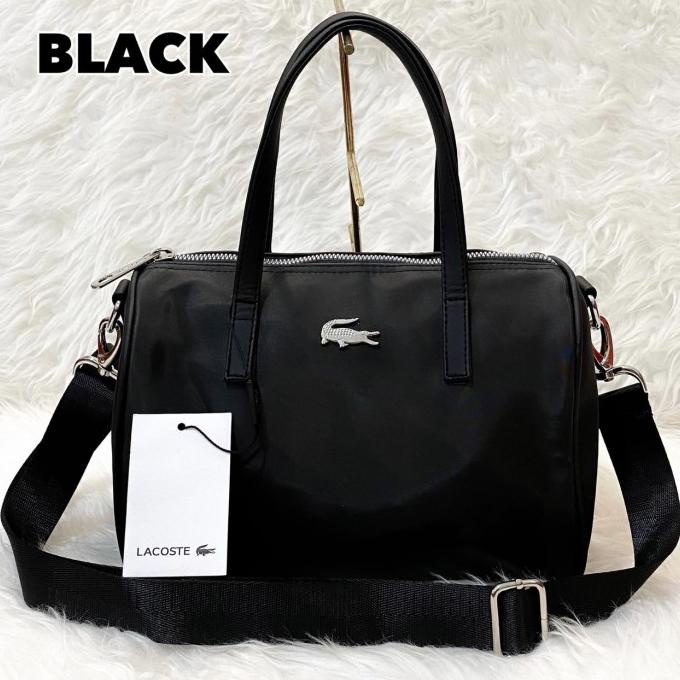 Tas wanita cewek branded import tote bag selempang unik Lacoste Speedy