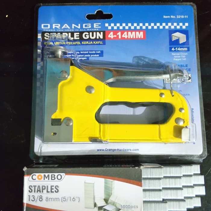

Staples Gun , Staples Tembak + Refill , Staples Kayu , Jok Motor , Dekorasi 4-14 mm + Refill 5000pc