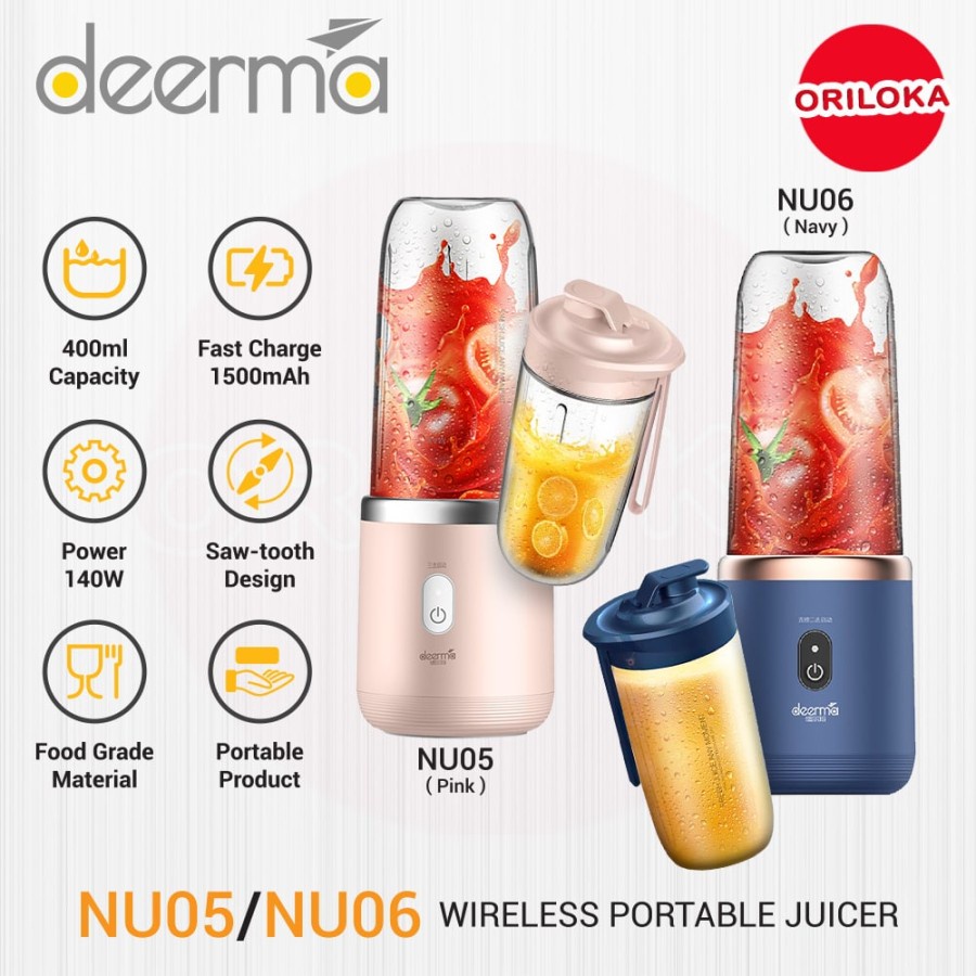 Deerma NU05 / NU06 Blender Portable - Garansi Resmi