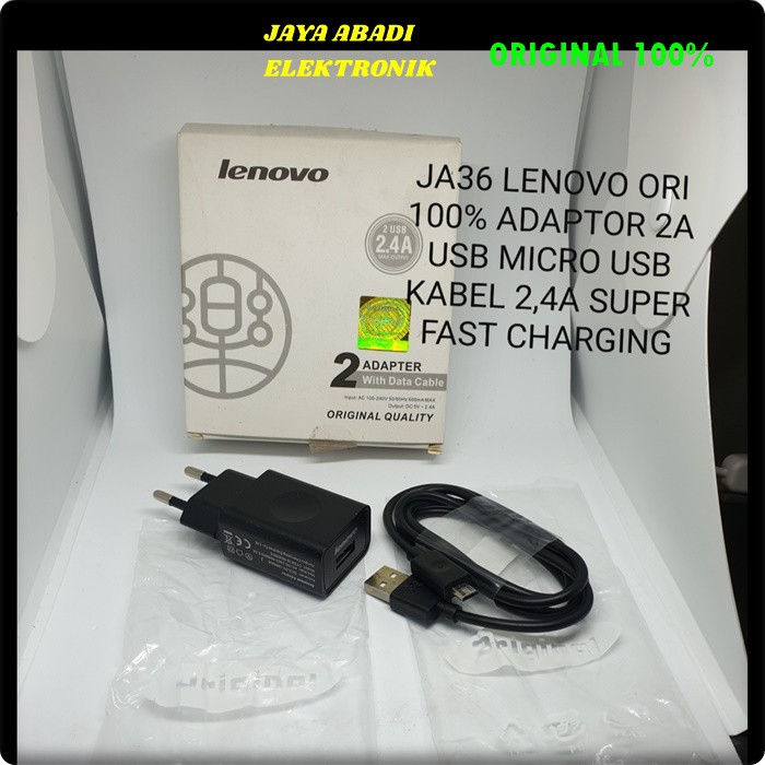 J36 ADAPTOR LENOVO 2A USB MIKRO KABEL DATA SUPER FAST CHARGING CHARGE TRAVEL ADAPTER ADAPTIVE WATT W ANDROIT HANDPHONE QUALLCOMM UNIVERSAL MULTI ORIGINAL VOLT GADGET CABLE WIRED BISA UNTUK UNTUK SEGALA MEREK HANDPHONE SUPER FLASH CHARGER