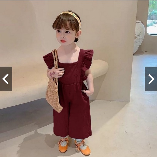 Jumpsui Anak Perempuan / Setelan Jumpsuit Balita Perempuan Ruffle Korea Style Usia 1-5 thn /Jumpsuit Aira