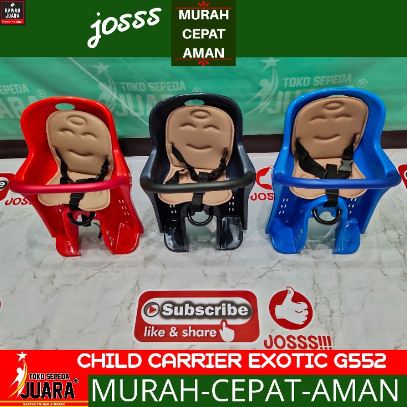 Boncengan Anak Sepeda Exotic g552 Baby Carrier