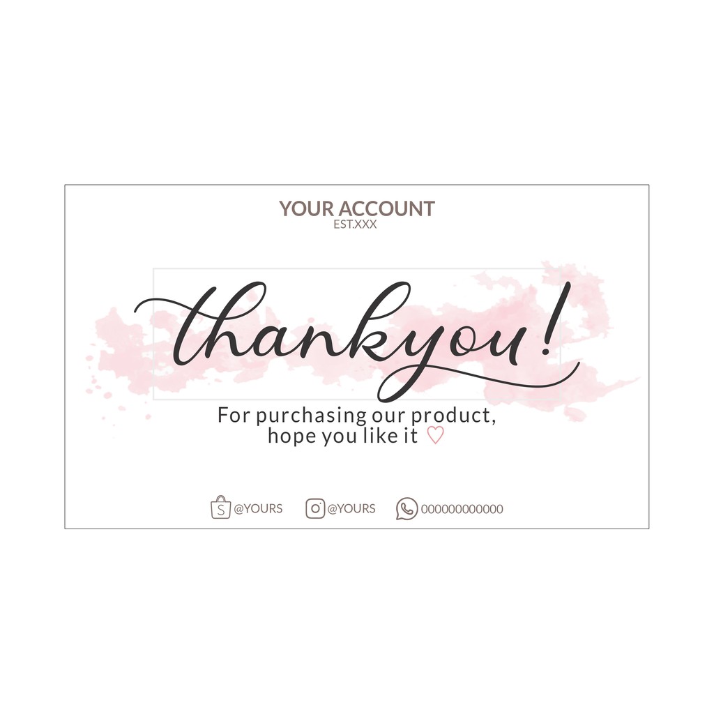 

Thank You Card Type 2