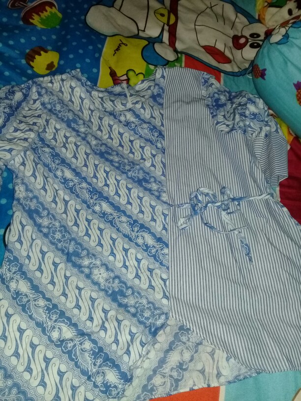 Batik Dolby Dolbi Dobby Doby Tenun Sutra Tulis Katun Atbm Baron Atasan Batik Wanita Sogan Srg308