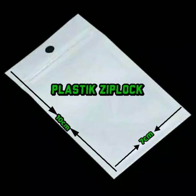 Plastik Klip / Plastik Ziplock Putih 7cmx10 Cm(50pcs) <br />grade A Lebih Tebal Dan Food Grade