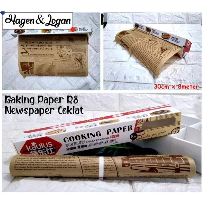 

Kaulus cooking paper. Newspaper Vintage kertas baking kertas roti