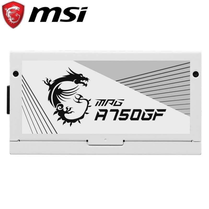 PSU MSI MPG A750GF White Modular 750Watt 80+ Gold / MSI MPG A750GF