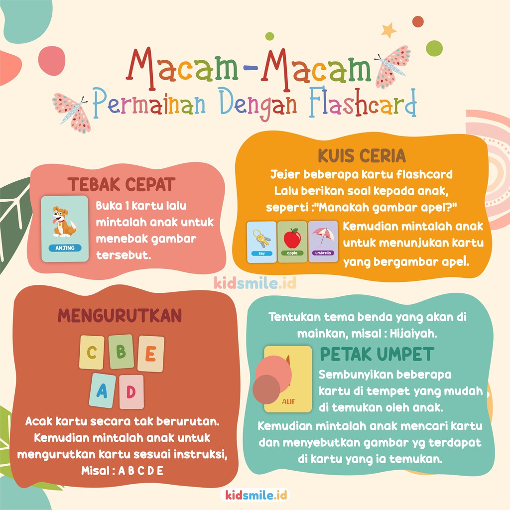 Flash Card Kidsmile BENTUK WARNA Mainan Edukasi Anak Flashcard Anak Flash Card Anak Kidsmile