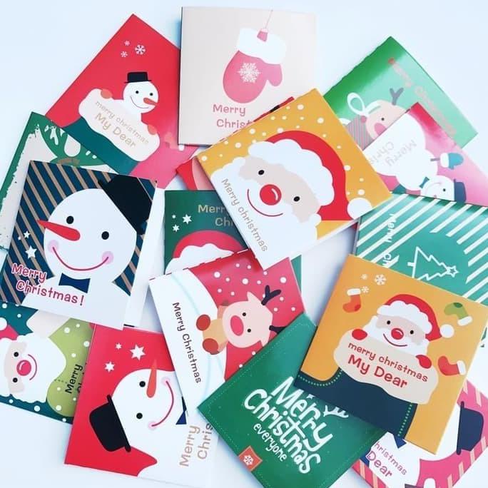 

Kartu Ucapan Tema Natal + Amplop Gift Card Santa Christmas