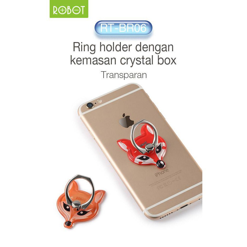 I-Ring Robot RT-BR06 A3 FOX Series Phone Stents (1 Kotak isi 20pcs)