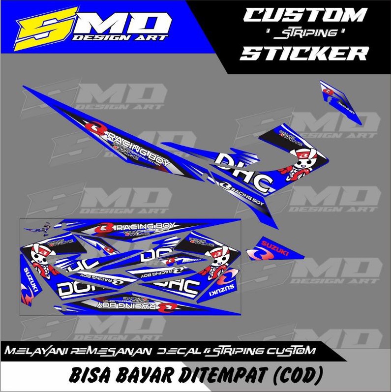 STRIPING VARIASI SATRIA FU FL RACING BOY