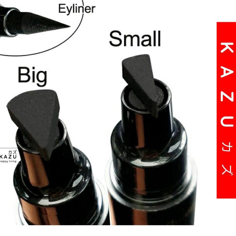 

ꐦDK9 KAZU KBF114 Eyeliner Stamp Cat 2 in 1 Waterproof Spidol Mata Import♦ ,,,