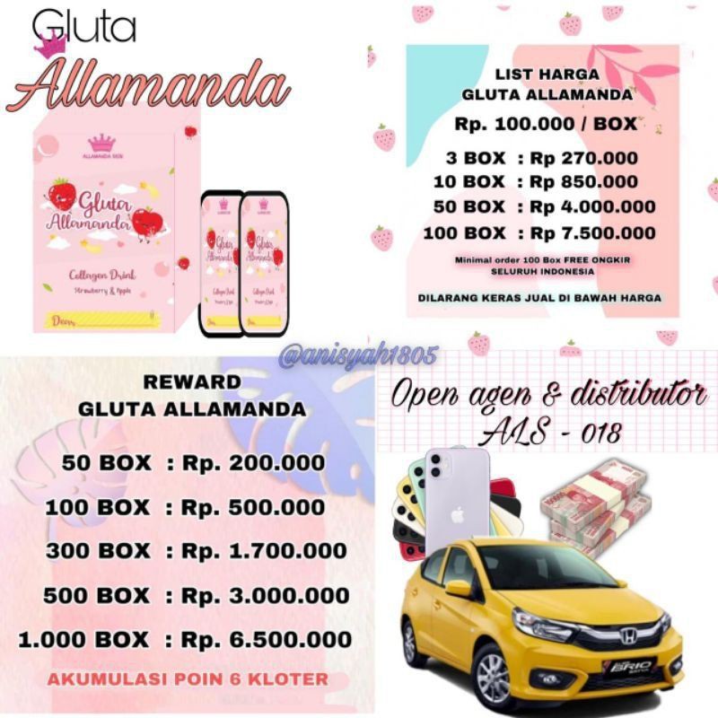 Gluta Allamanda || Free Gift