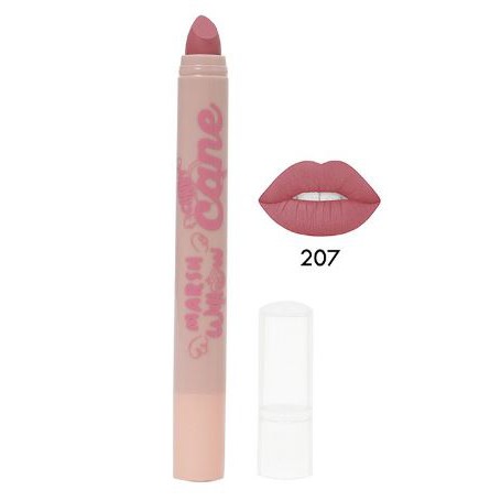 Marshwillow Candy Cane Matte Lip Crayon Nude Ver 207 by Natasha Wilona, Lipstik