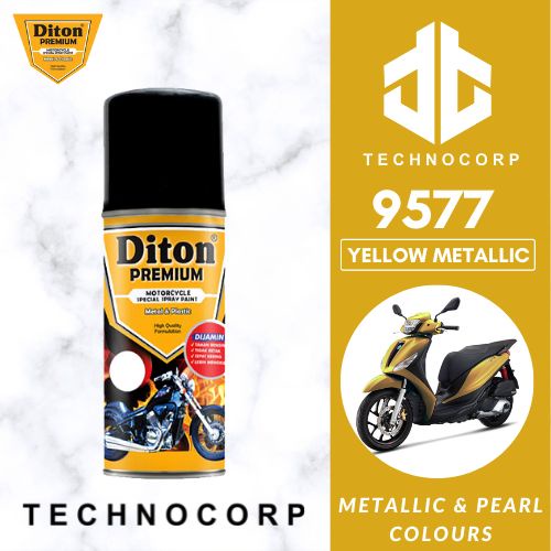 

Cat Semprot DITON PREMIUM 9577 YELLOW METALLIC / YAMAHA KUNING EMAS