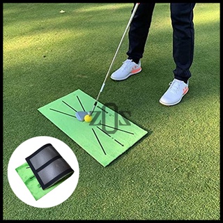 Mat Foldable Latihan Trainer Aid Hitting Swing Golf Portable Practice