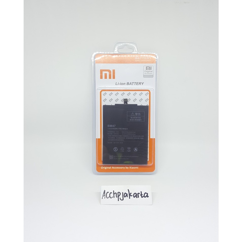 Baterai Xiaomi Redmi 4X Original BM47 Batre Batrai Xiaumi BM 47 Redmi 4x Xiomi