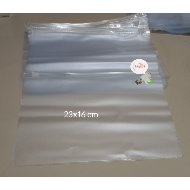 

Pouch Transparan Ziplock Plastik Mika | Organizer File bag KP03 - Doaejo