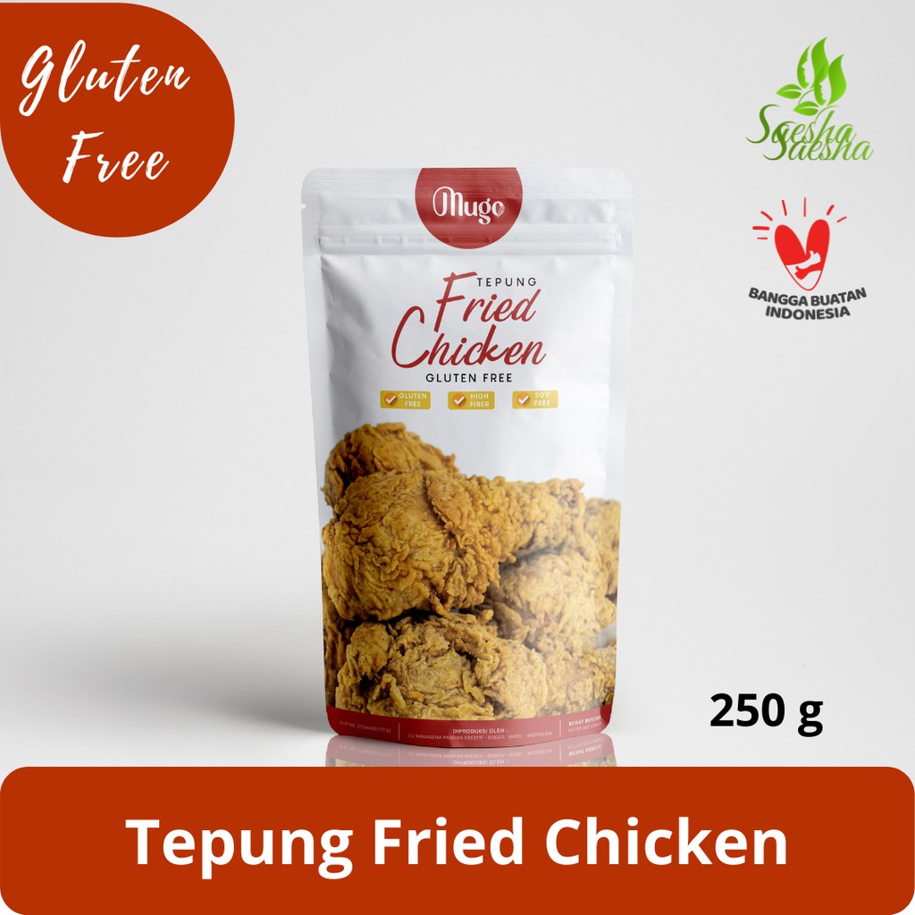 

Mugo - Tepung Bumbu Ayam Goreng Fried Chicken 250 gr - Gluten Free - Non MSG - Saesha