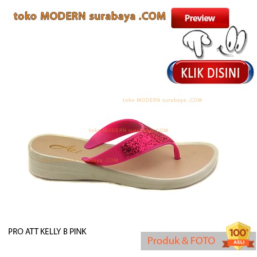 PRO ATT KELLY B PINK sendal wanita jepit karet casual flip flop