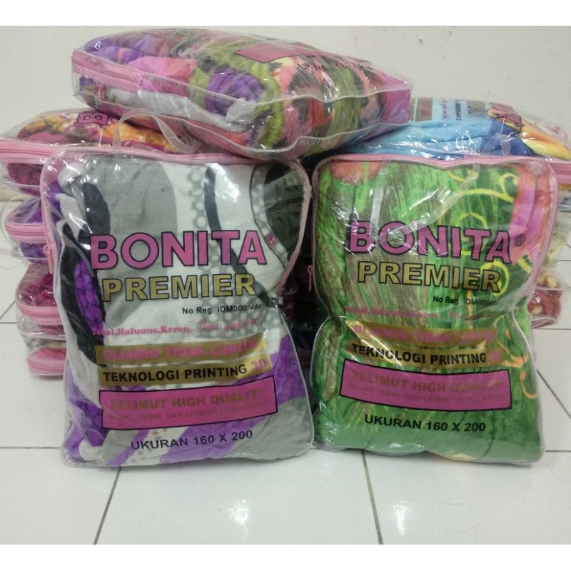 SELIMUT BONITA PREMIER 160x200 SELIMUT BULU TEBAL HALUS