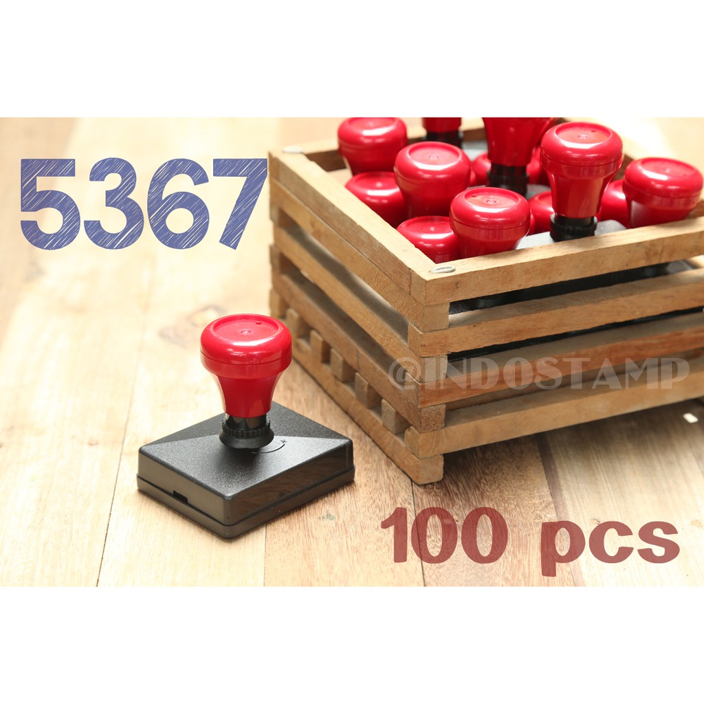 

gagang stempel 5367 100pcs flash stamp 53mm 67mm original indostamp murah