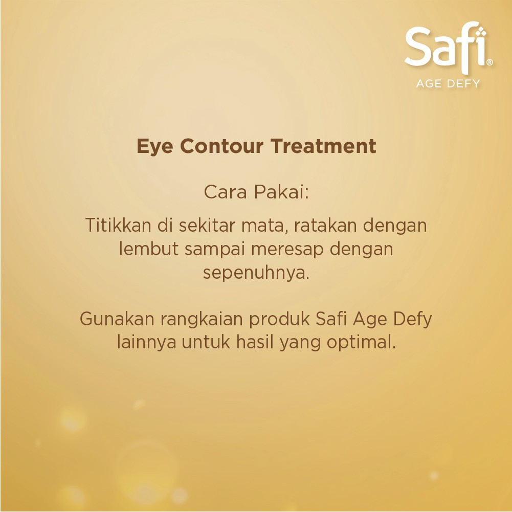 SAFI AGE DEFY EYE CONTOUR TREATMENT 15GR