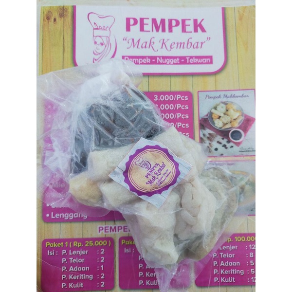

Pempek palembang premium asli ikan tenggiri 9 pcs + cuko