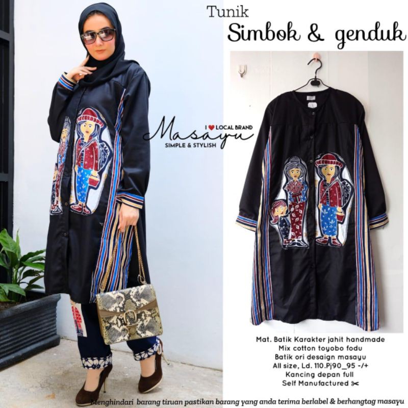 Tunik Simbok & Genduk / Tunik Lukis - Lurik