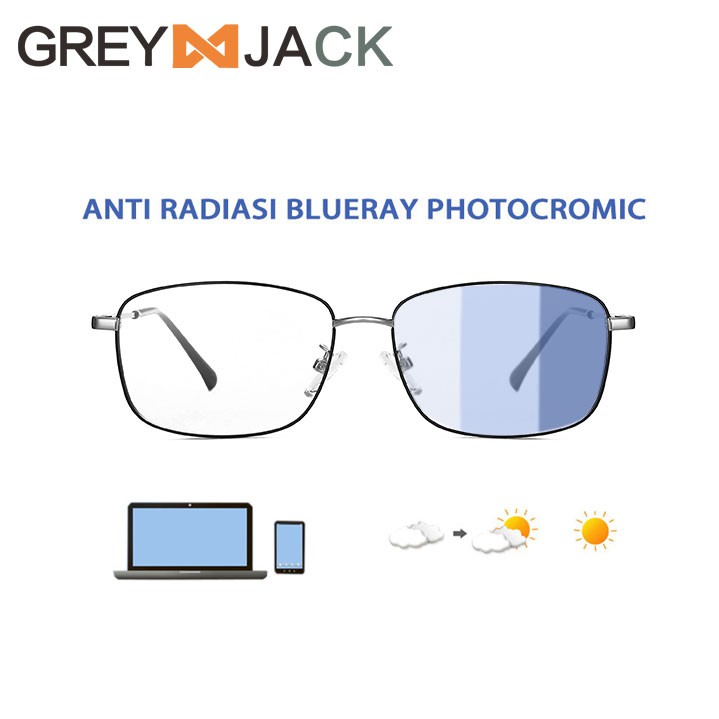 

GREY JACK/kacamata anti radiasi blueray photocromic fashion pria 9640