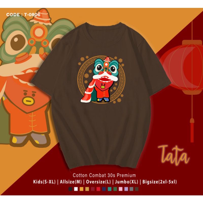 KAOS IMLEK BT21 TATA BARONGSAI/KAOS KATUN EDISI IMLEK B T S