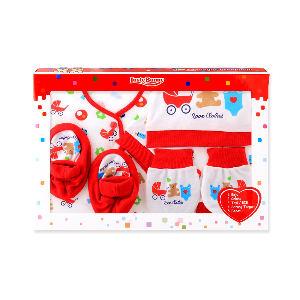 LustyBunny Baju Bayi Set 5 in 1-4