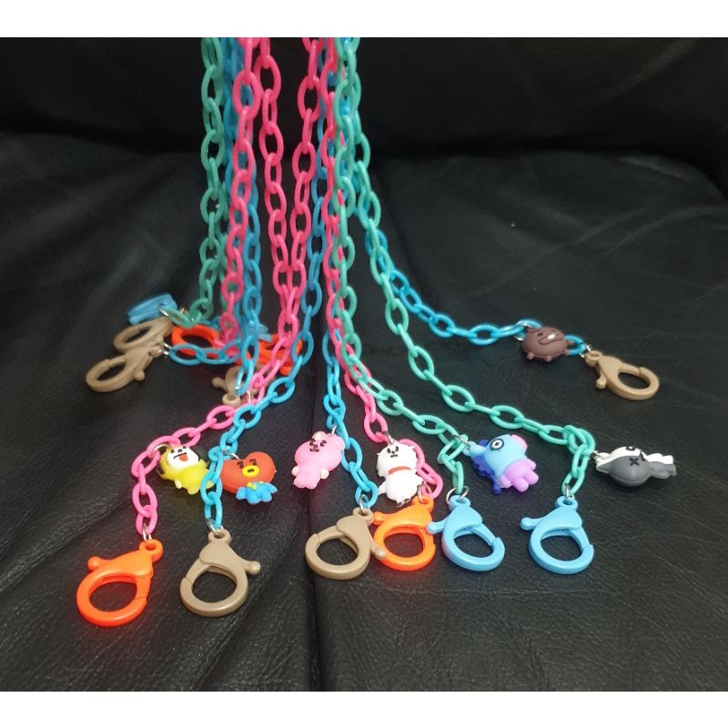 BUNETS STRAP MASKER RANTAI PLASTIK BT21 ALA KOREA