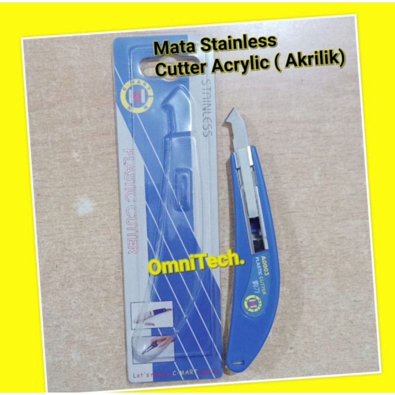 

Pisau Cutter Kater Potong Acrylic Akrilik Mata Stainless