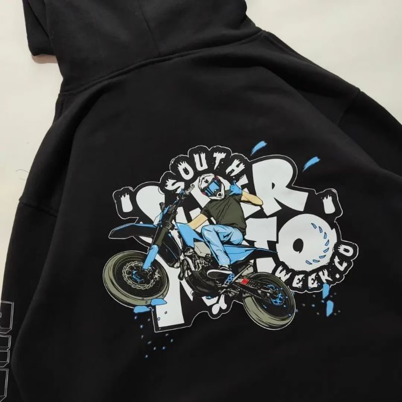 Hoodie cotton SUPERMOTO SWK original SALVIOHEXIA