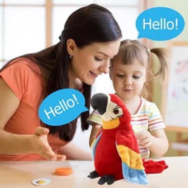 

Boneka Burung Anak Beo Limited Suara/TALKING - lucu BIRDIE Mainan Dijual Peniru Merah yang