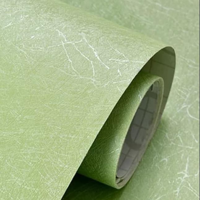 Shz Wallpaper Sticker Dinding Murah Berkualitas Motif Hijau Polos Abstrak Shopee Indonesia