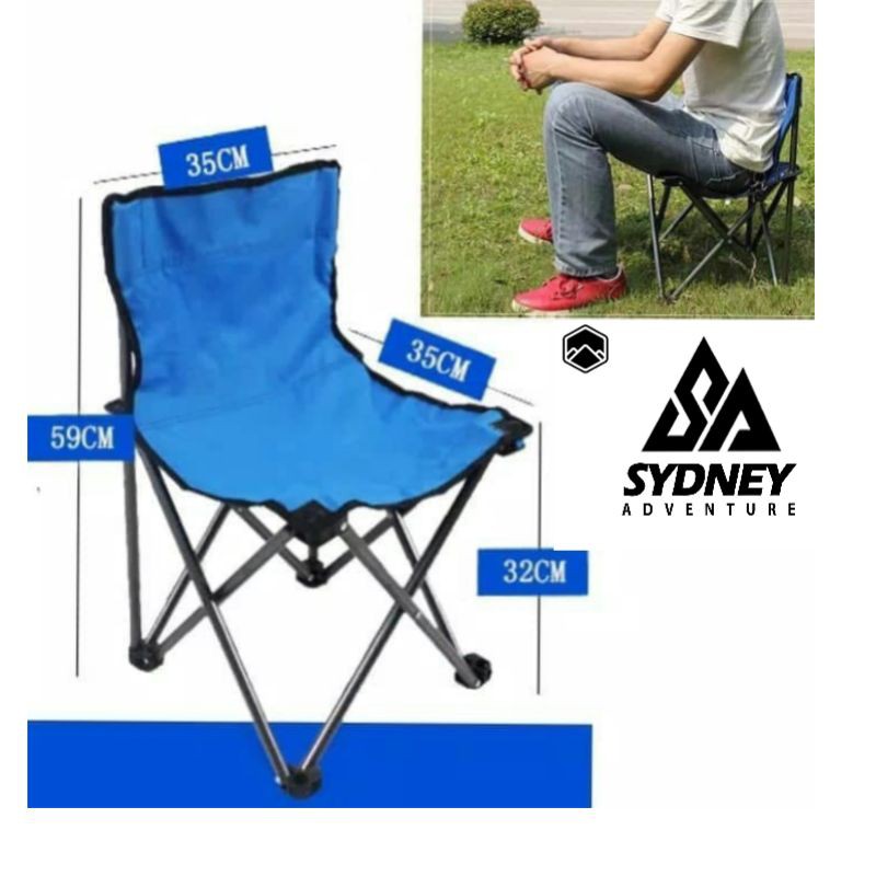 Kursi Lipat Dengan Sandaran Untuk Camping dan Santai Kursi Lipat Dengan Sandaran Untuk Camping dan Santai