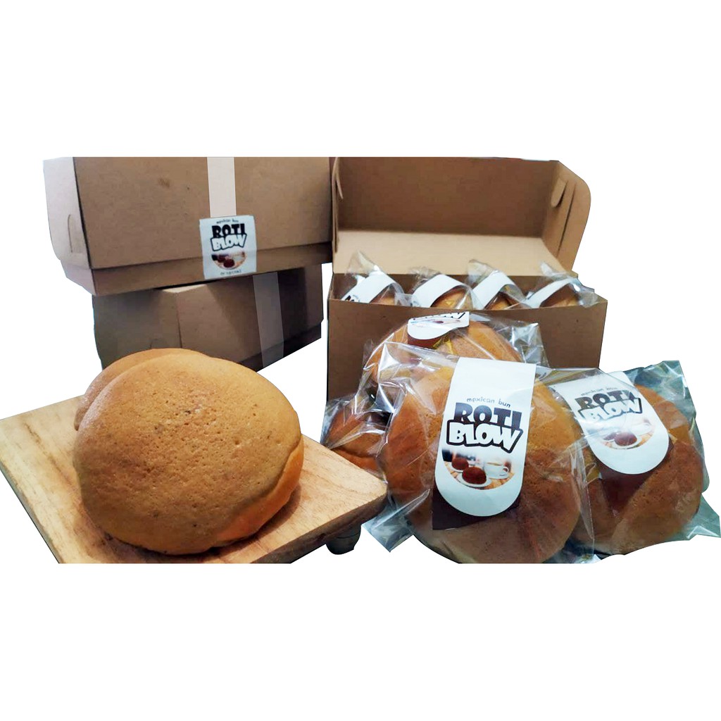 (1kg=2dus) ROTI BLOW | Semacam ROTI O / BOY isi Butter Topping Kopi Orginal  Roti Kue Solo 4 pcs