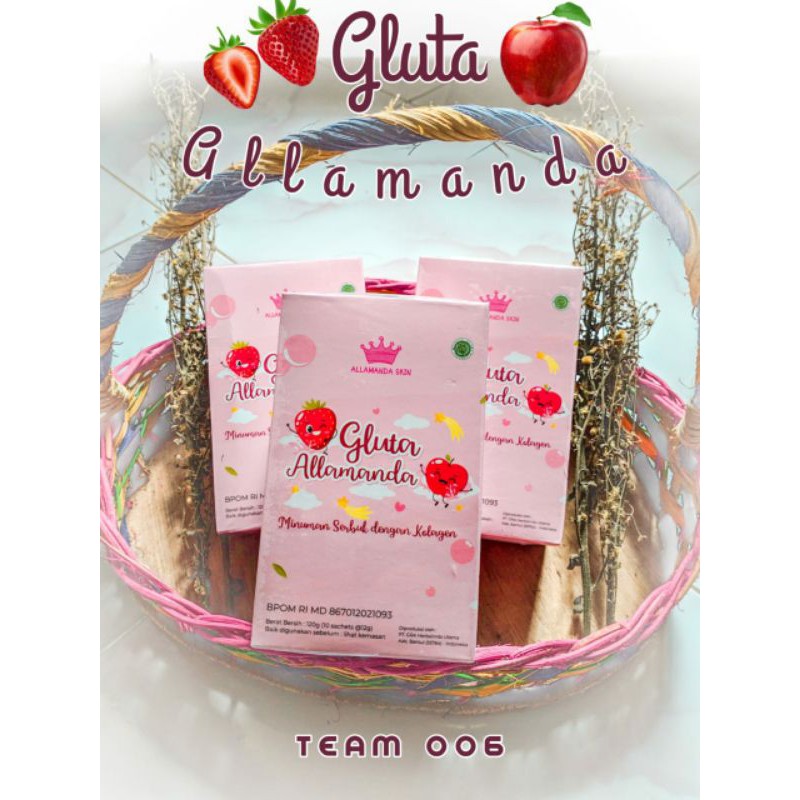GLUTA ALLAMANDA MINUMAN COLLAGEN DRINK TANPA BIKIN GEMUK (BPOM & HALAL MUI)