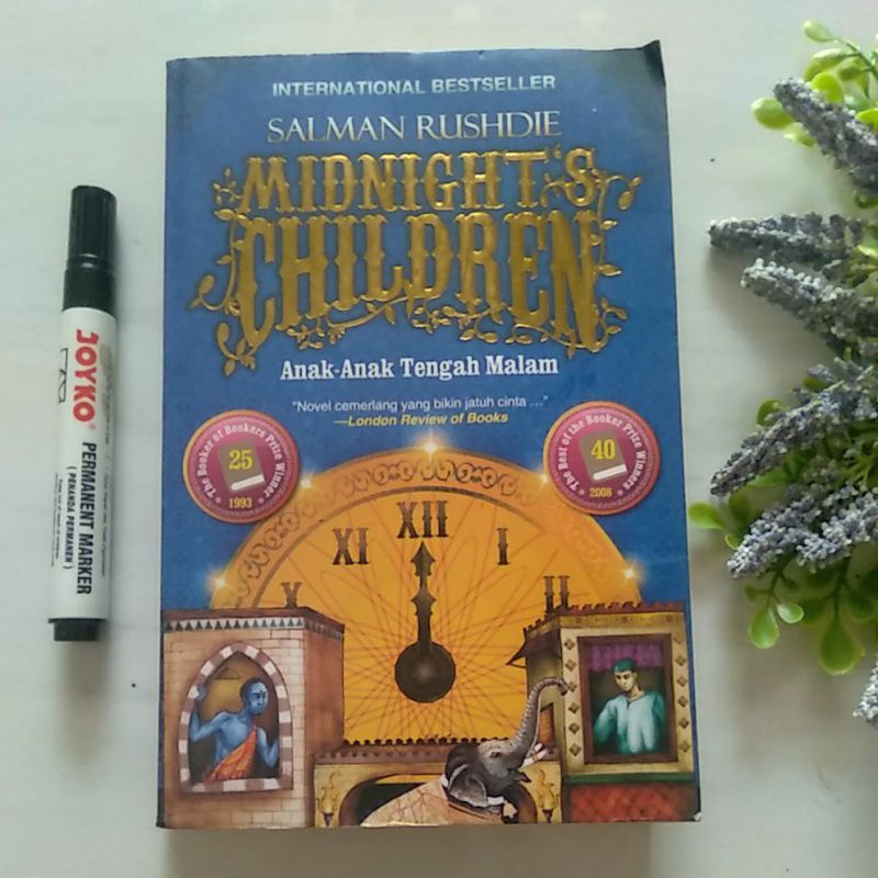 novel Midnight's Children salman rushdie preloved ORIGINAL