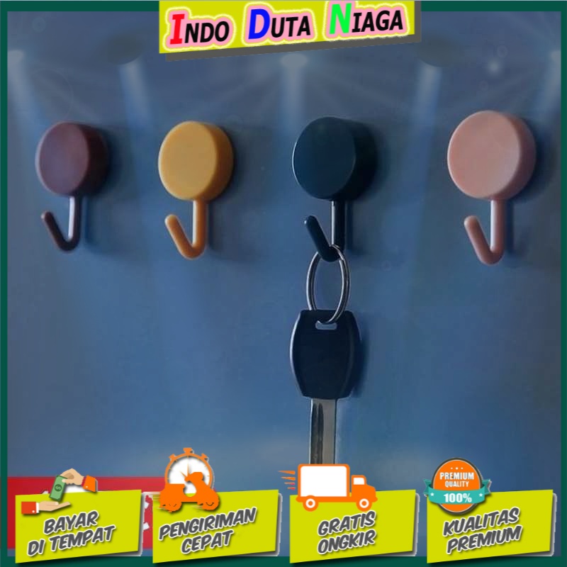 Gantungan Kunci Hook Wall Hanger Adhesive 10PCS - GT10A